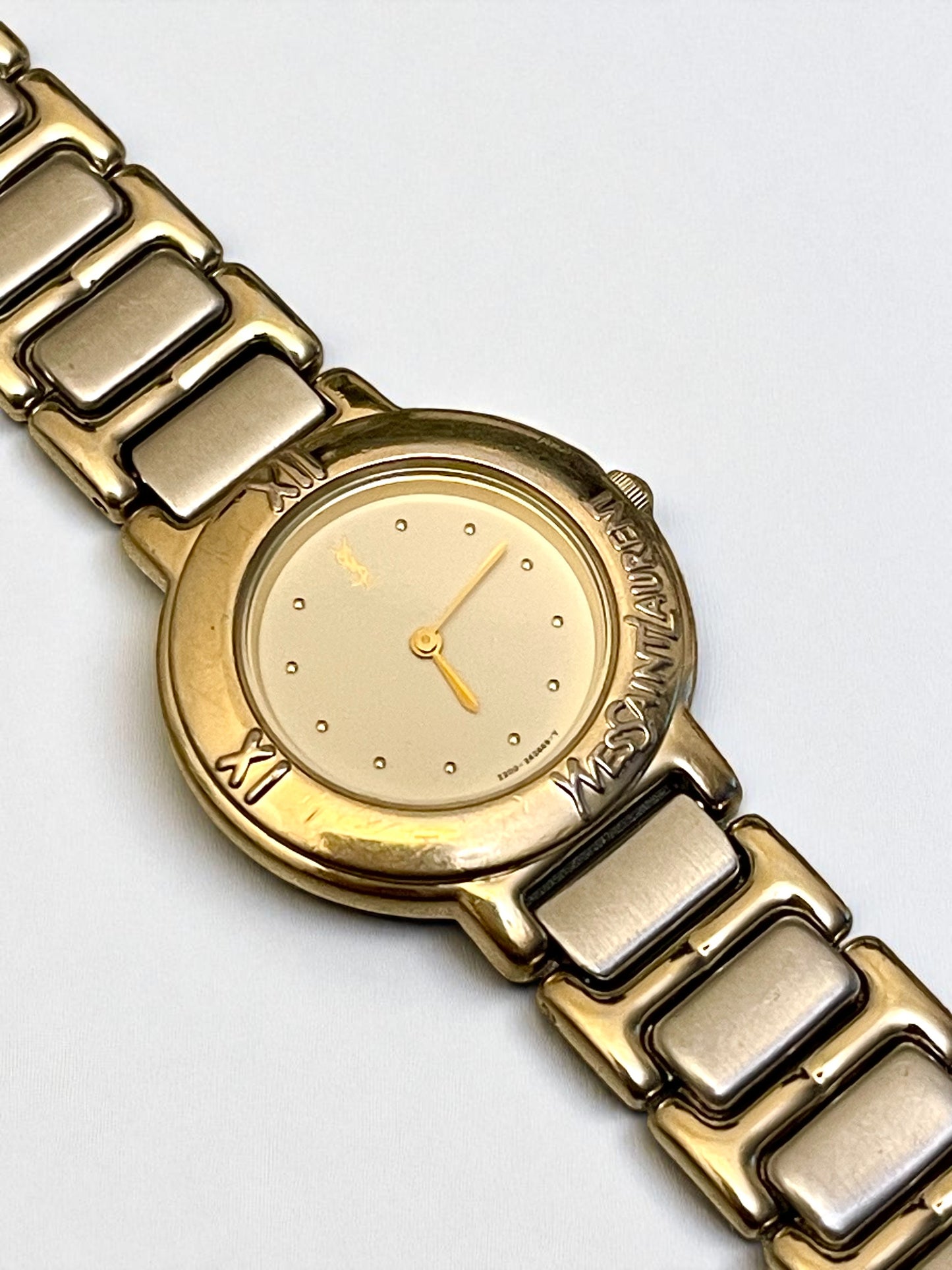 Yves Saint Laurent Vintage Quartz Watch | Two Tone Stainless Steel Bracelet