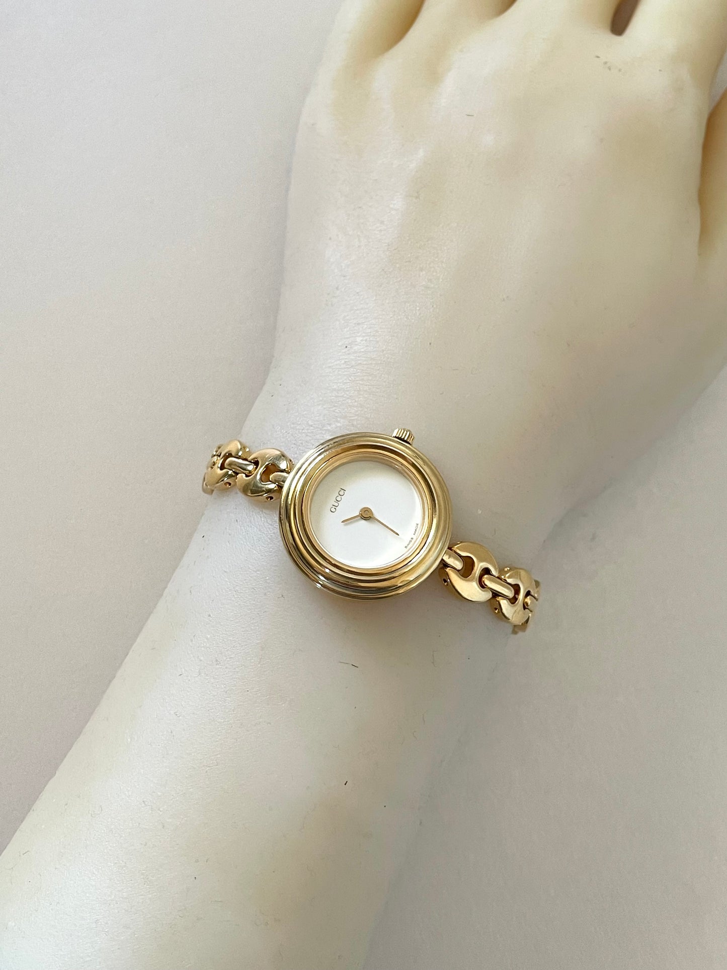 Vintage Gucci Watch Gold Plated Bracelet | Interchangeable Gold Bezel