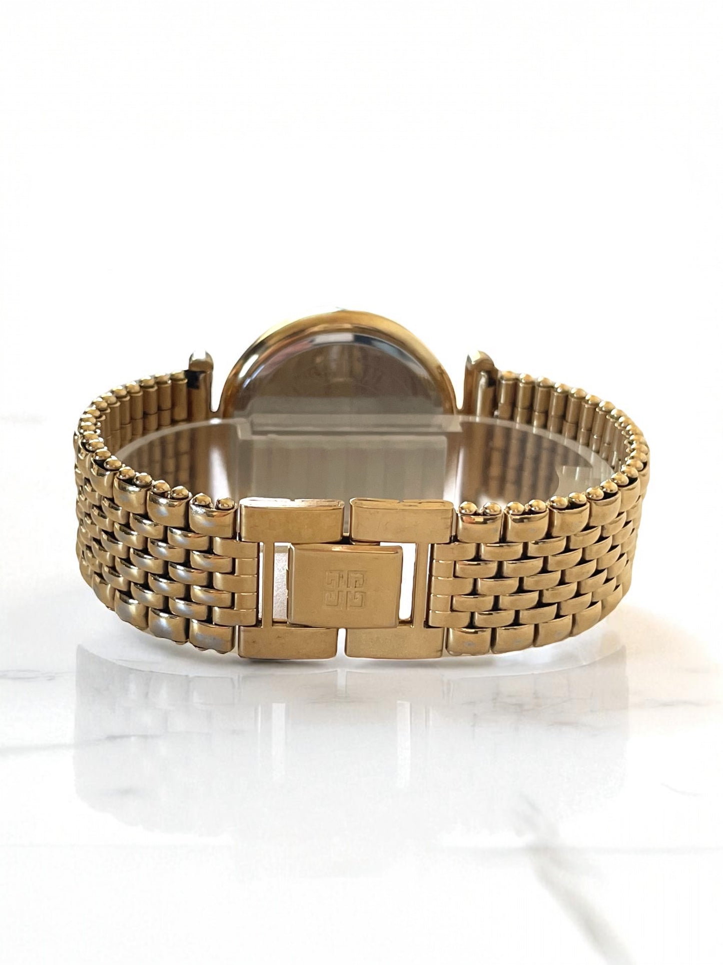 Vintage Givenchy Women’s Gold Plated Quartz Watch Bracelet Band