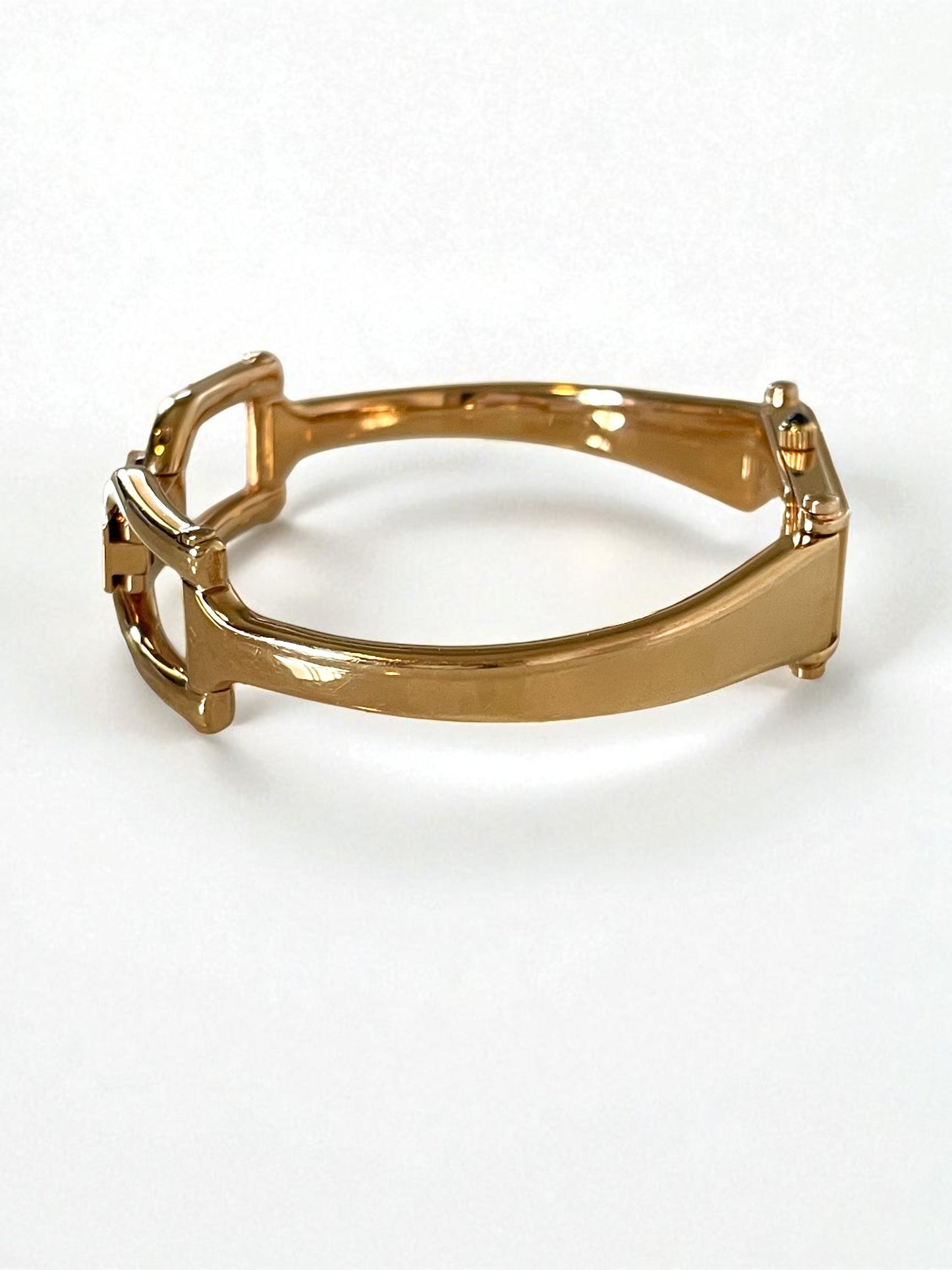 Vintage Gucci Watch – Pink Gold Bangle, Mother of Pearl Dial, Model 1500L