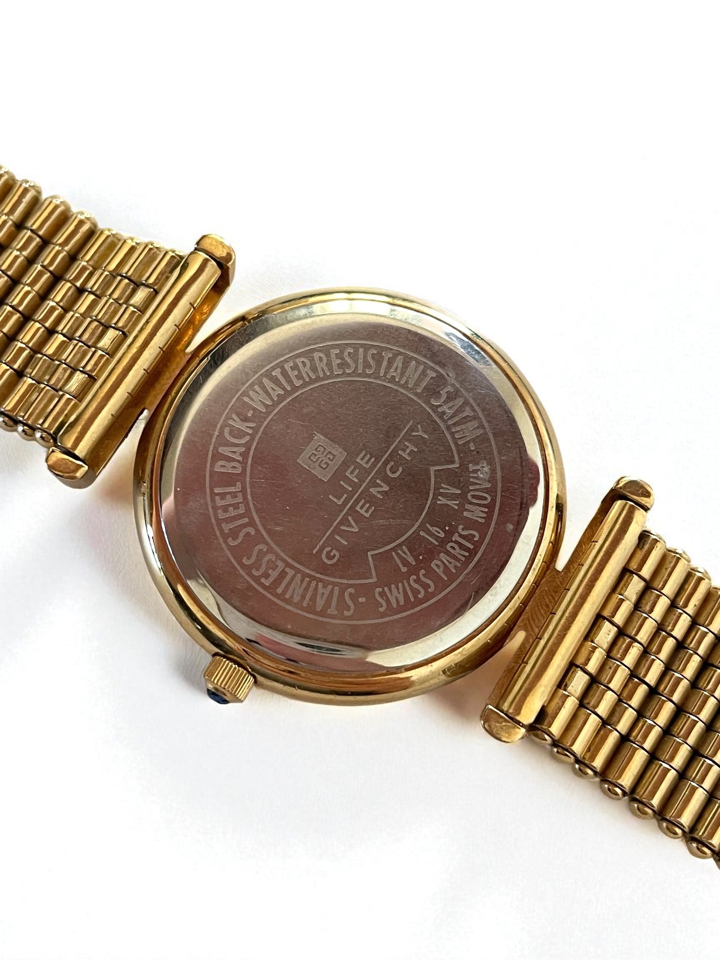 Vintage Givenchy Women’s Gold Plated Quartz Watch Bracelet Band