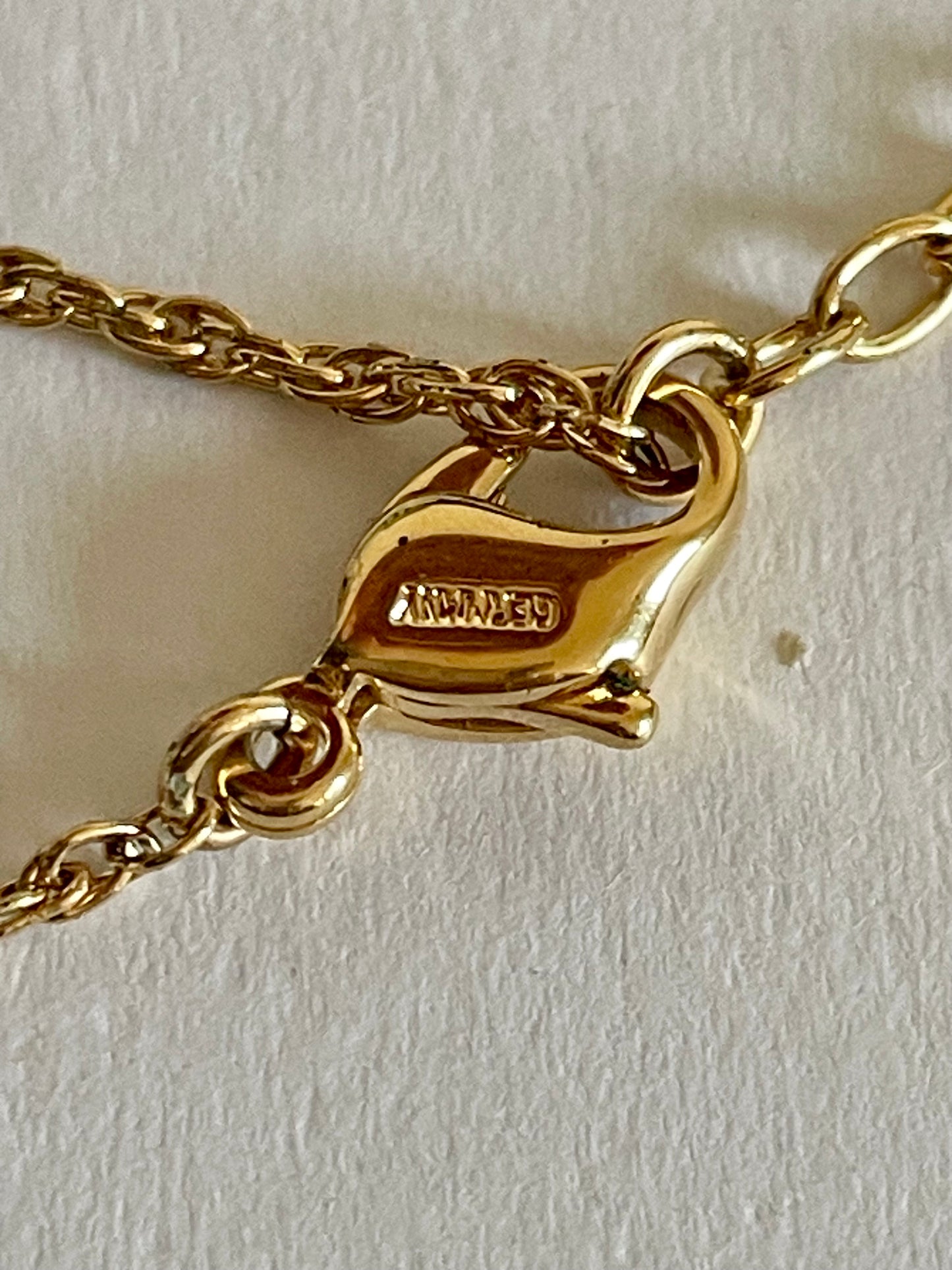 Vintage Christian Dior Necklace – Gold CD Logo & Heart Pendant