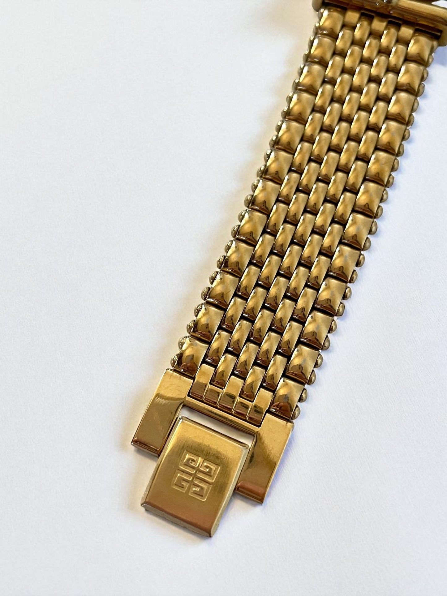 Vintage Givenchy Women’s Gold Plated Quartz Watch Bracelet Band