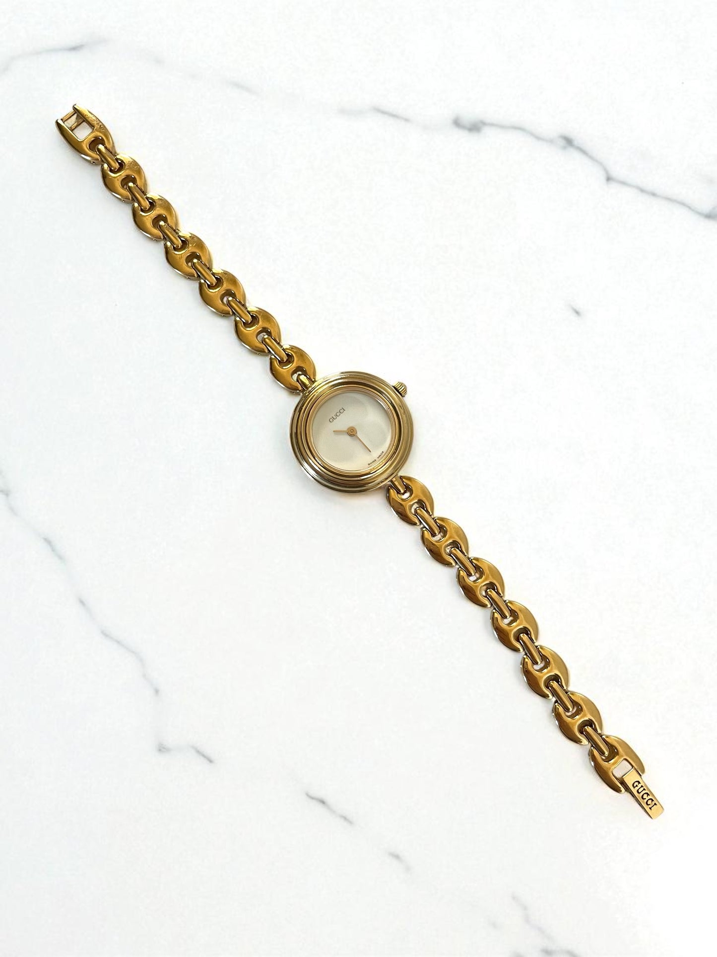Vintage Gucci Watch Gold Plated Bracelet | Interchangeable Gold Bezel