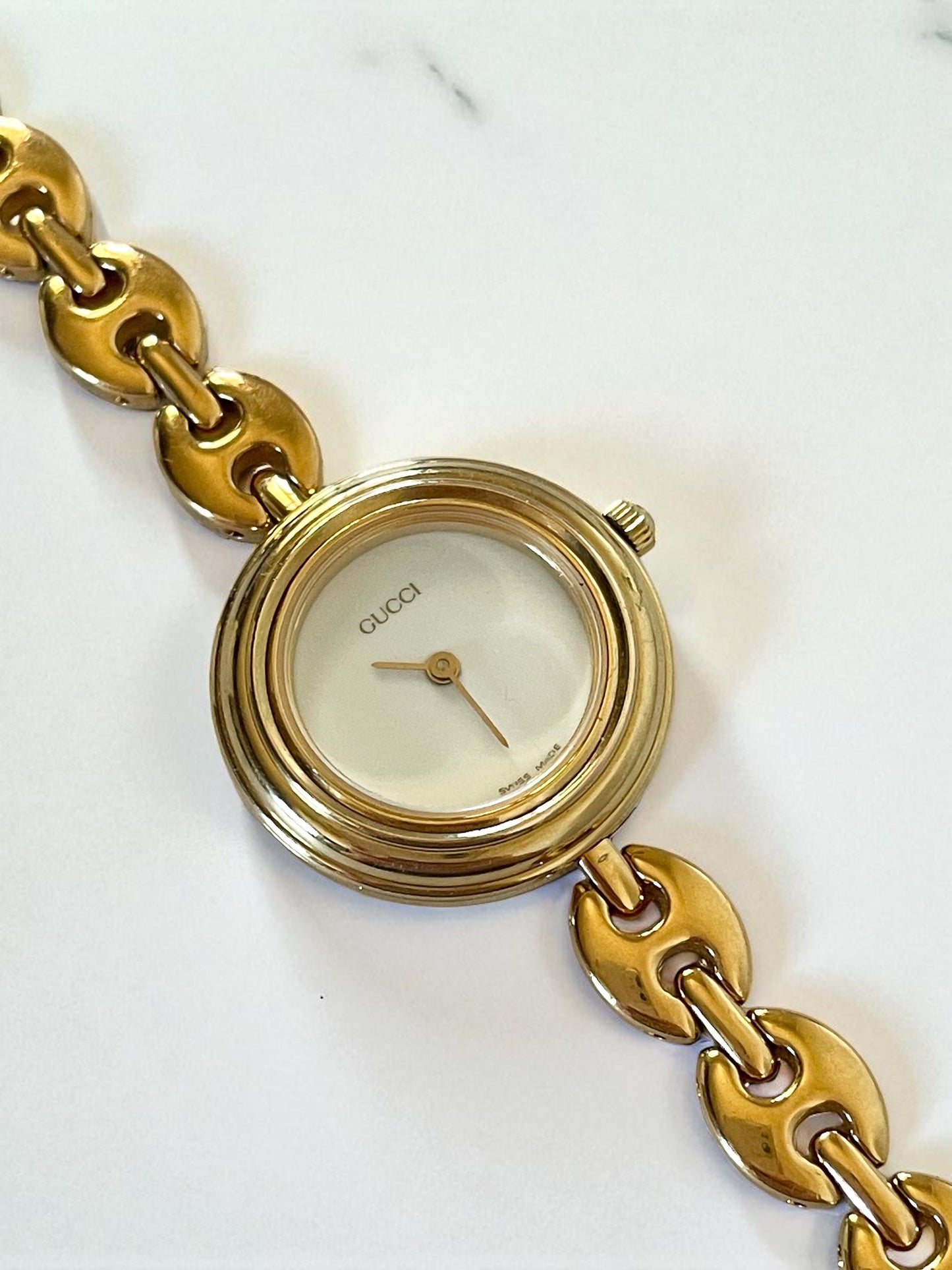 Vintage Gucci Watch Gold Plated Bracelet | Interchangeable Gold Bezel
