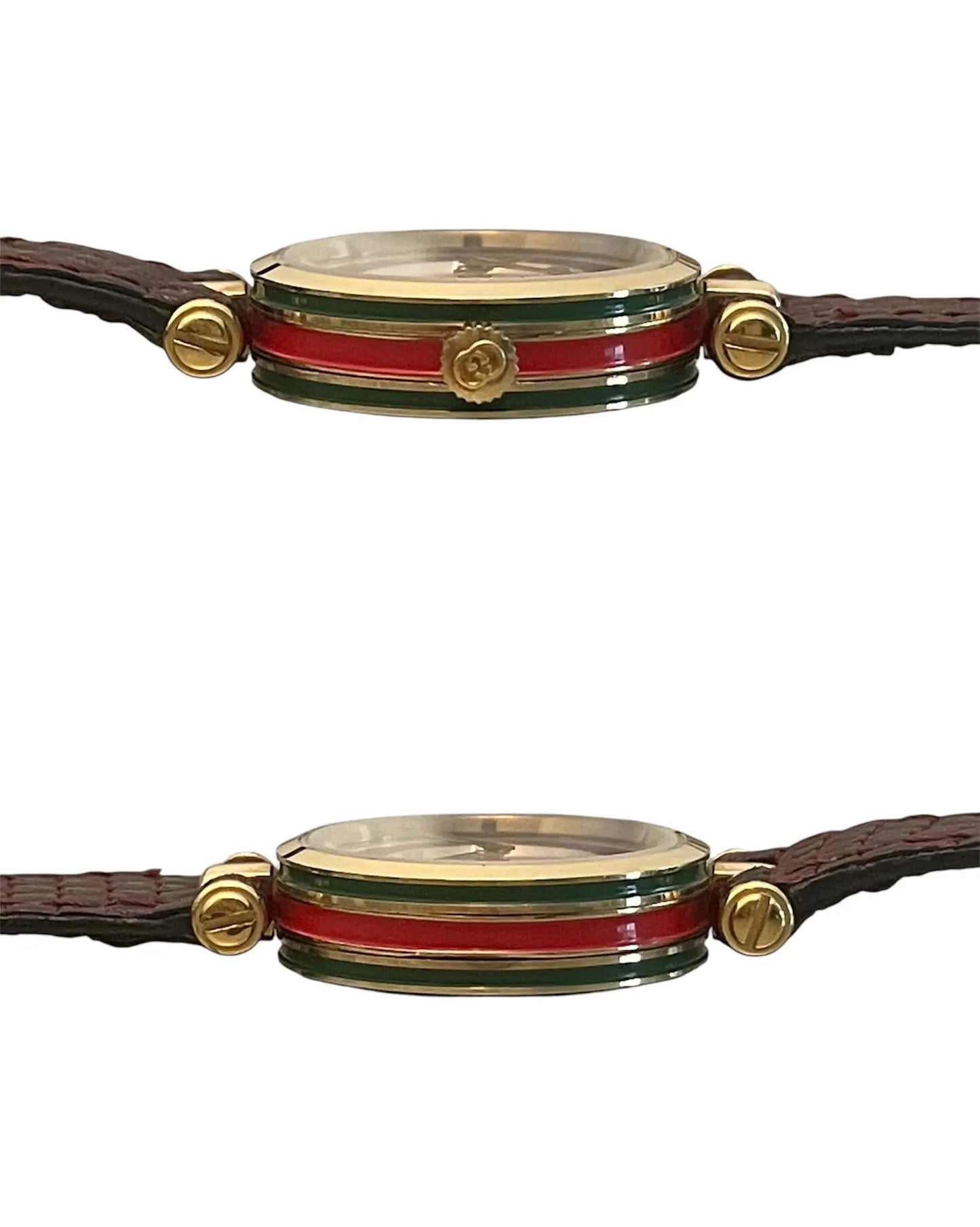 Vintage Gucci Women's Watch | Sherry Line, Burgundy Leather Strap, with Original Box