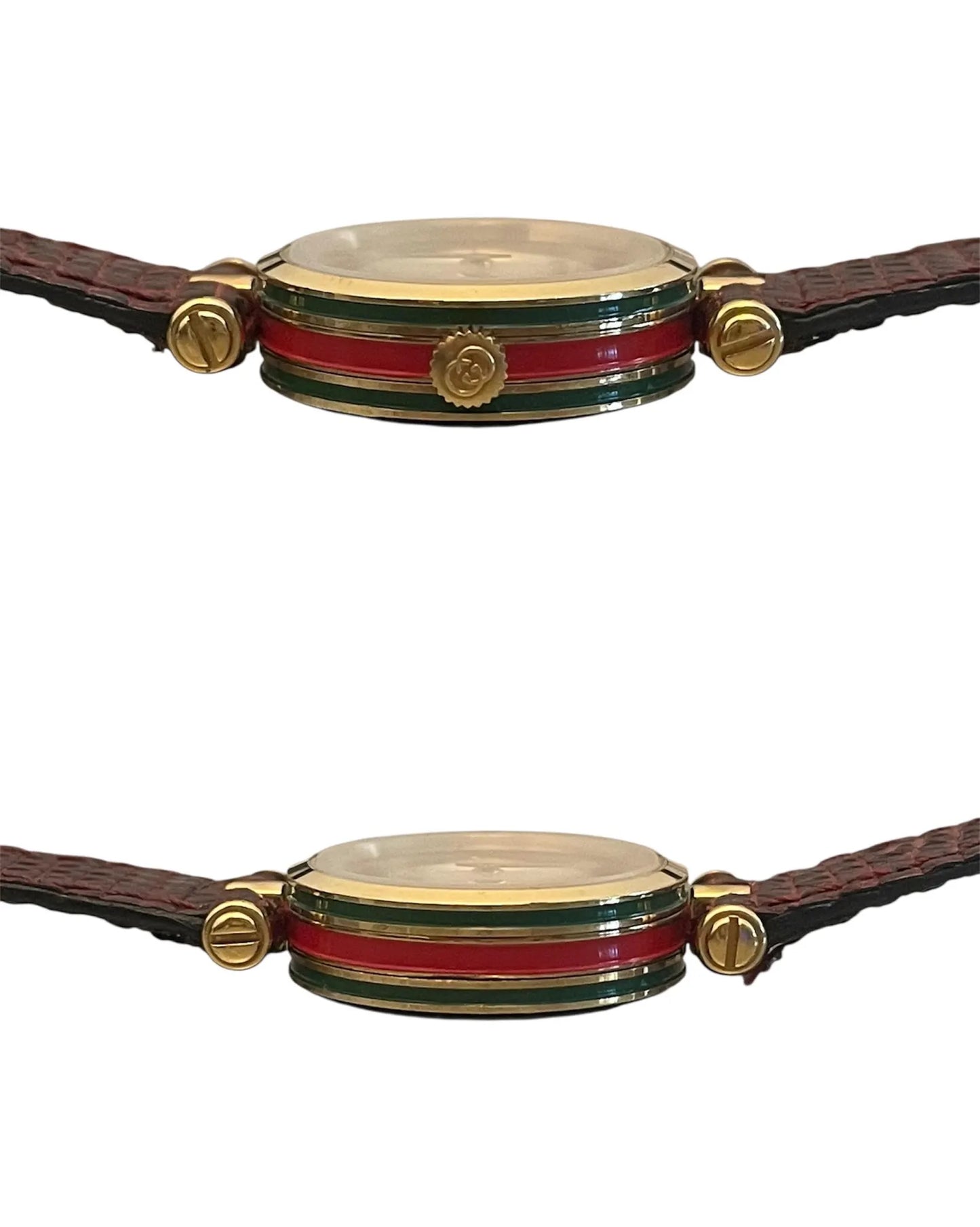 Gucci Vintage Sherry Line Watch | Burgundy Original Leather Strap