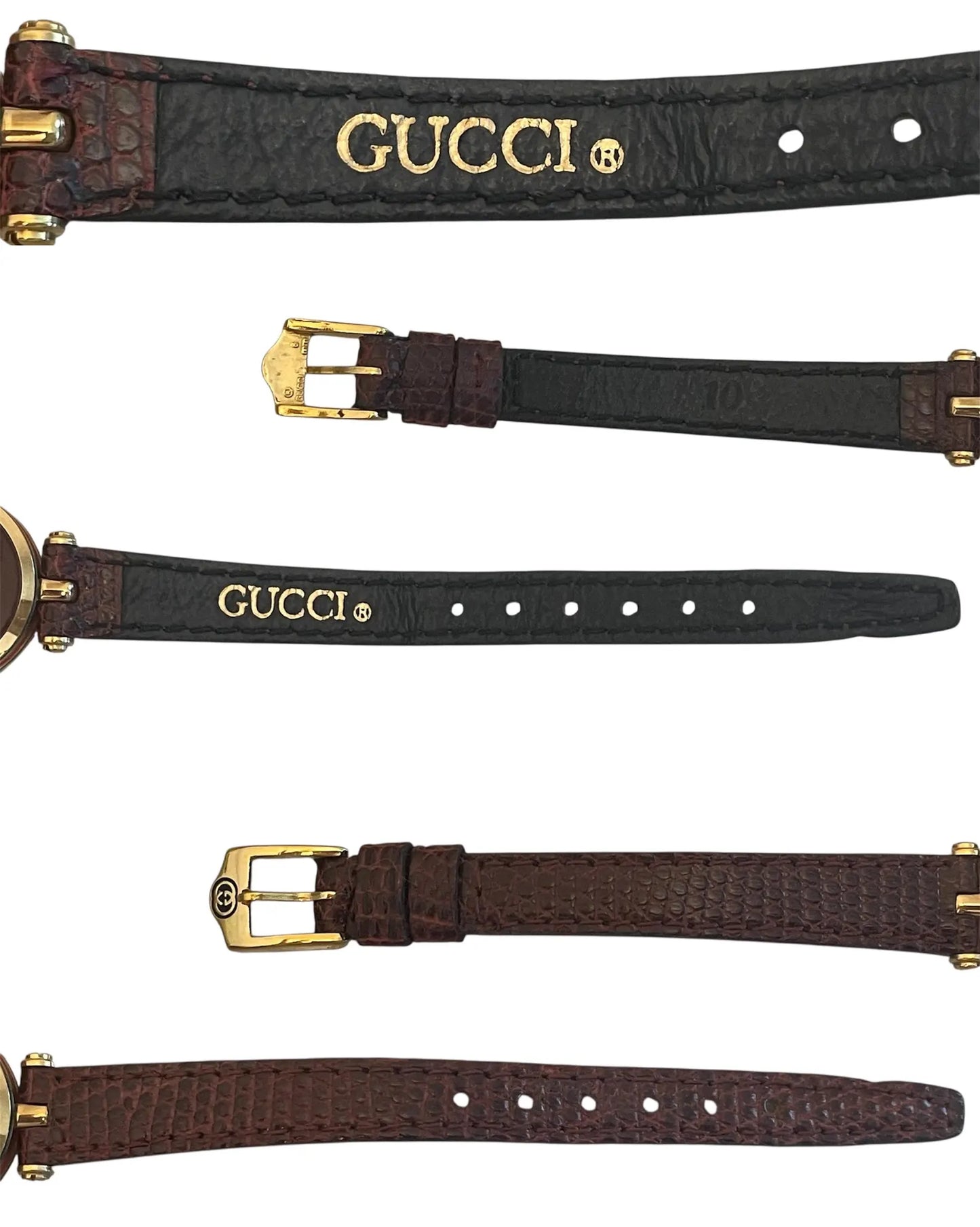 Gucci Vintage Sherry Line Watch | Burgundy Original Leather Strap