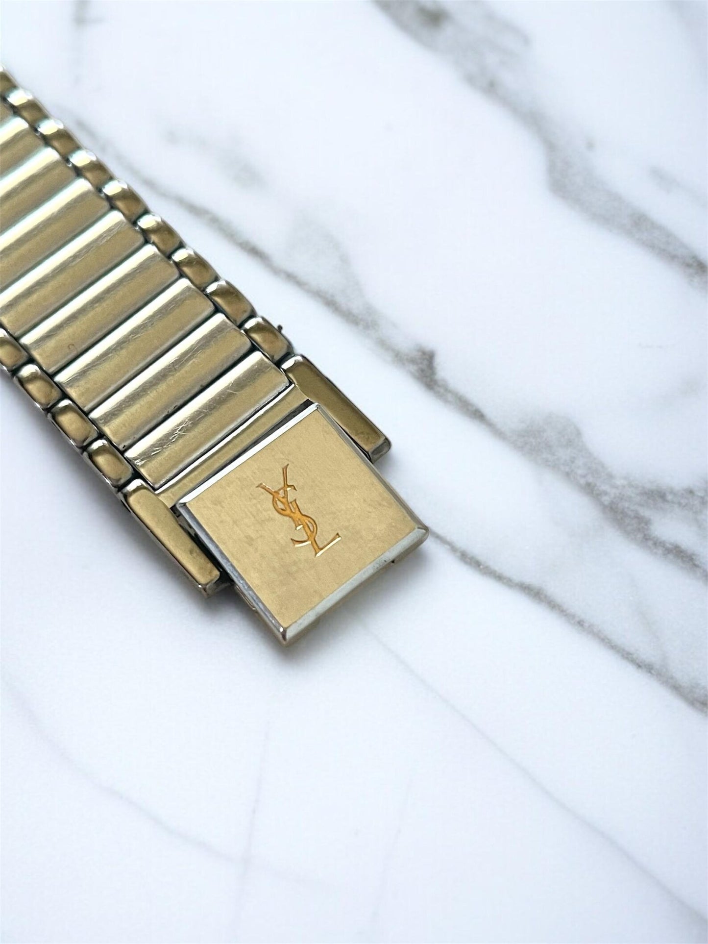 Yves Saint Laurent Vintage Quartz Unisex Watch | Silver Stainless Steel Bracelet